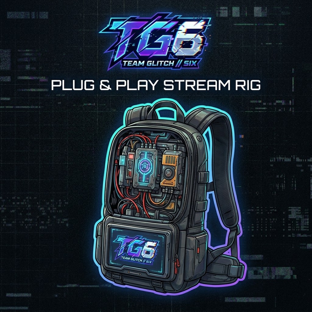 TG6 plug & play stream rig backpack